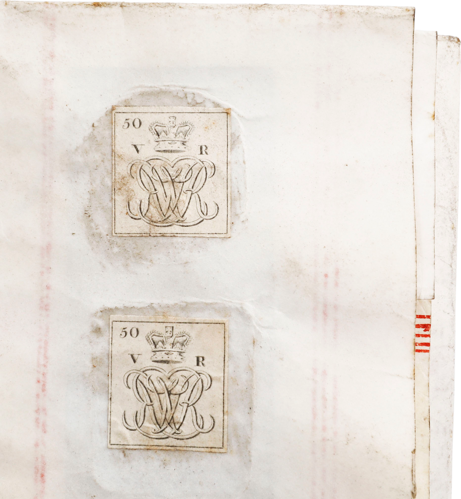 ENGLISH PARCHMENT LEGAL DOCUMENT, INDENTURE, APRIL 5 1845 - Fagan Arms