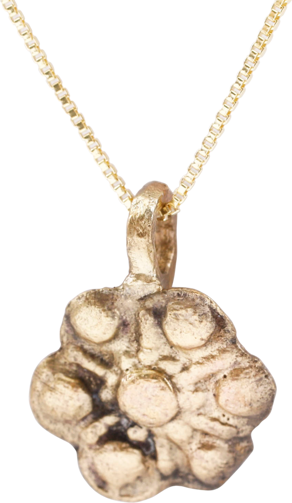 MEDIEVAL WHEEL OF FORTUNE AMULET NECKLACE, 5TH-7TH CENTURY - Fagan Arms