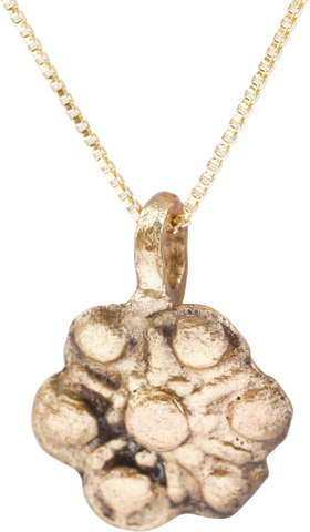 MEDIEVAL WHEEL OF FORTUNE AMULET NECKLACE, 5TH-7TH CENTURY - Fagan Arms