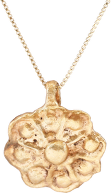 MEDIEVAL WHEEL OF FORTUNE AMULET NECKLACE, 5TH-7TH CENTURY - The History Gift Store