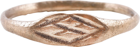 ANCIENT ROMAN/MEDIEVAL EVIL EYE RING, 4TH-8TH CENTURY AD, SIZE 10 ¼ - Fagan Arms