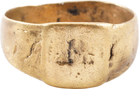 MEDIEVAL CHRISTIAN RING 600-900 AD, SIZE 8 1/2 - Fagan Arms