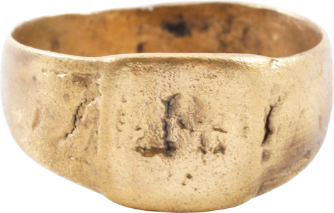 MEDIEVAL CHRISTIAN RING 600-900 AD, SIZE 8 1/2 - Fagan Arms