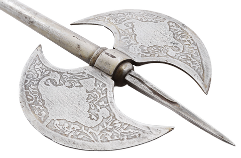 INDOPERSIAN IRON BATTLE AXE - Fagan Arms