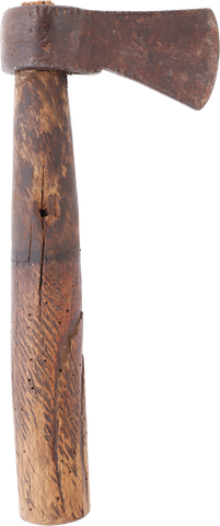 RARE COLONIAL AMERICAN BELT OR POUCH AXE LATE 17TH-18TH CENTURY - Fagan Arms
