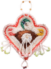 WOODLAND INDIAN BEADED HEART C.1900-20 - Fagan Arms