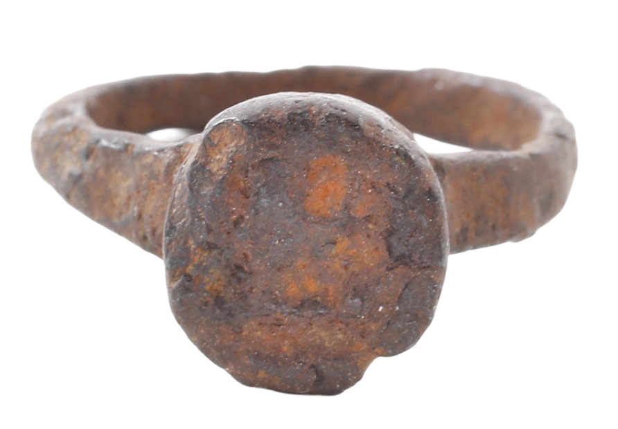 ROMAN IRON SIGNET RING C.500-100 BC, SIZE 7 - Fagan Arms