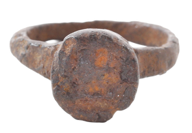 ROMAN IRON SIGNET RING C.500-100 BC, SIZE 7 - Fagan Arms