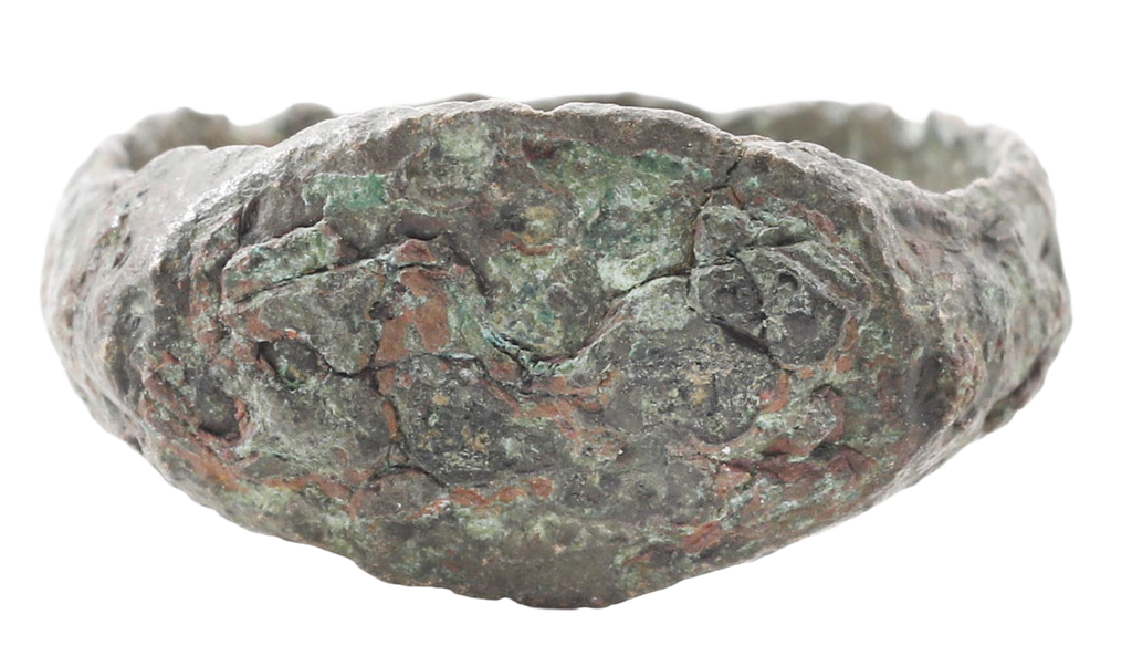ROMAN BRONZE RING C.100BC-250AD, SIZE 7 ½ - Fagan Arms