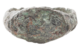 ROMAN BRONZE RING C.100BC-250AD, SIZE 7 ½ - Fagan Arms