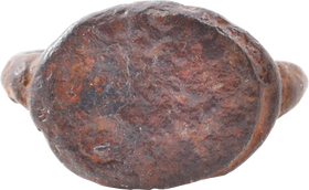 ROMAN IRON SIGNET/FIGURAL RING, C.500-100 BC, SIZE 4 - Fagan Arms