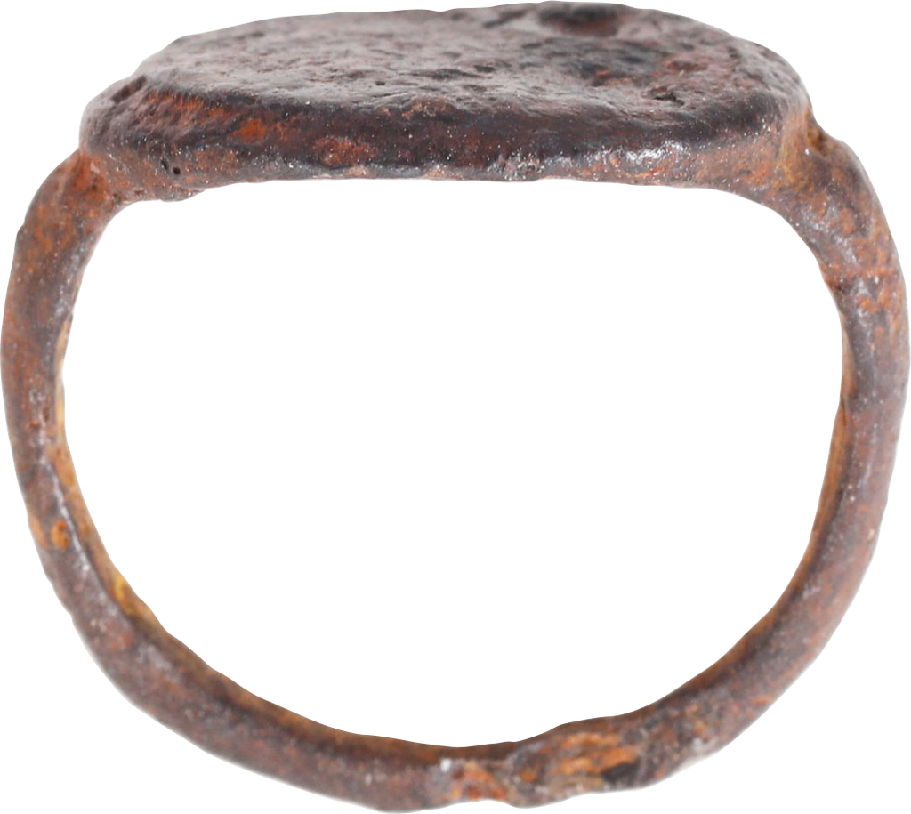 ROMAN IRON SIGNET/FIGURAL RING, C.500-100 BC, SIZE 4 - Fagan Arms