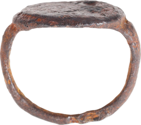 ROMAN IRON SIGNET/FIGURAL RING, C.500-100 BC, SIZE 4 - Fagan Arms