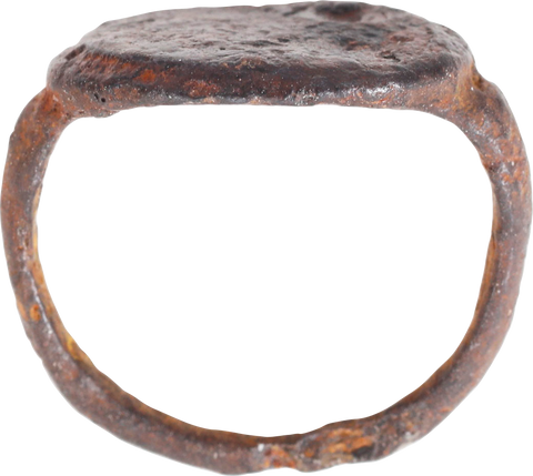ROMAN IRON SIGNET/FIGURAL RING, C.500-100 BC, SIZE 4 - Fagan Arms