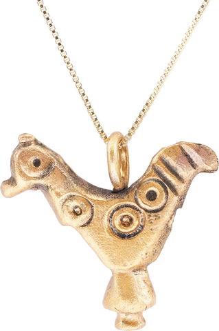 CHARMING ROMAN ROOSTER AMULET C.100-350 AD - Fagan Arms