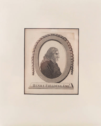 ORIGINAL ENGLISH LITHOGRAPH Henry Fielding Esq - Fagan Arms