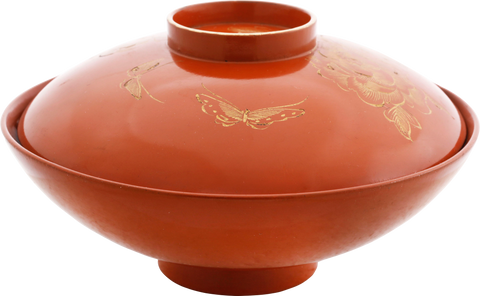 JAPANESE LACQUERED COVERED BOWL MEIJI PERIOD, 1867-1912 - Fagan Arms