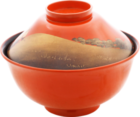 FINE JAPANESE LACQUERED BOWL AND COVER - Fagan Arms