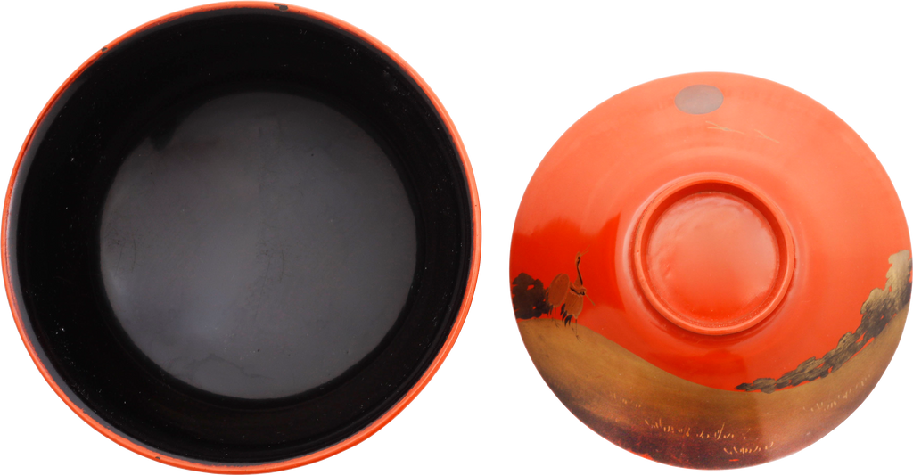 FINE JAPANESE LACQUERED BOWL AND COVER - Fagan Arms