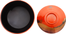 FINE JAPANESE LACQUERED BOWL AND COVER - Fagan Arms