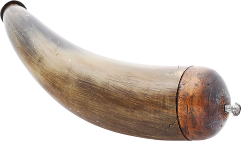 FINE COLONIAL PENNSYLVANIA COMBINATION HORN C.1750-80 - Fagan Arms