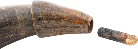 FINE COLONIAL PENNSYLVANIA COMBINATION HORN C.1750-80 - Fagan Arms