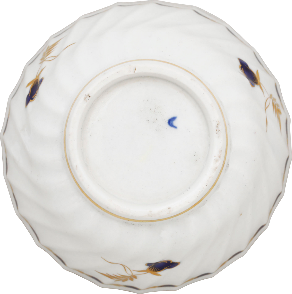 SECOND PERIOD WORCESTER TEA CUP AND SAUCER 1783-88 - Fagan Arms