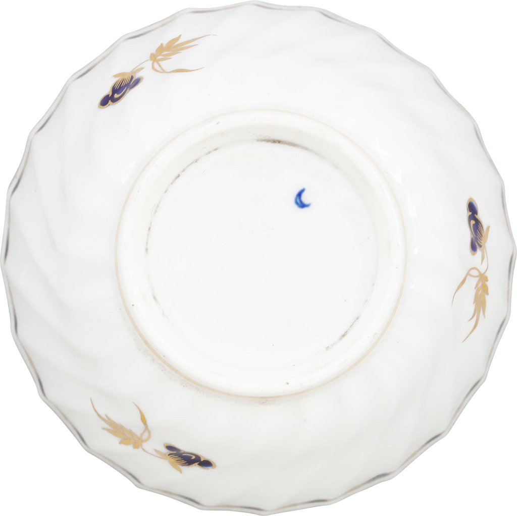 SECOND PERIOD WORCESTER TEA CUP AND SAUCER 1783-88 - Fagan Arms