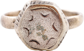MEDIEVAL MYSTIC RING, 12TH-14TH CENTURY, SIZE 6 ½ - Fagan Arms