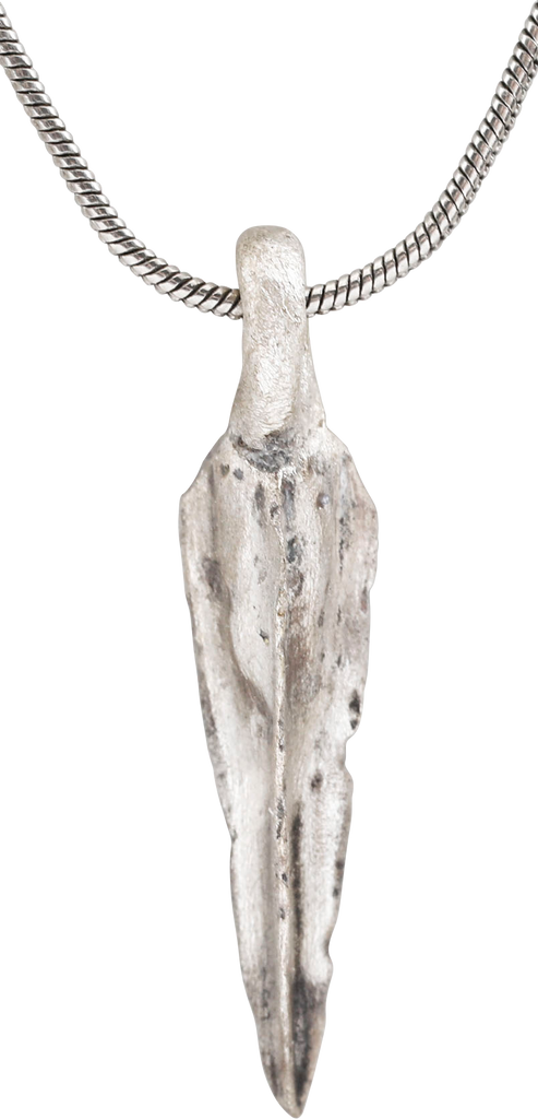 GREEK BRONZE ARROWHEAD PENDANT NECKLACE, HELLENISTIC, 300 - 100 BC - Fagan Arms