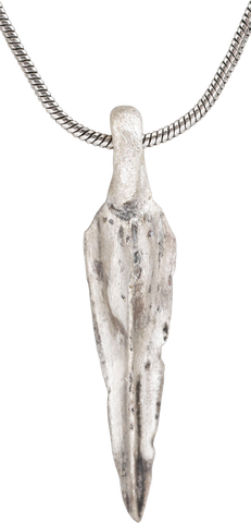GREEK BRONZE ARROWHEAD PENDANT NECKLACE, HELLENISTIC, 300 - 100 BC - Fagan Arms