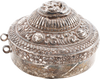 FINE TIBETAN SILVER LIME CONTAINER, 18TH-19TH CENTURY - Fagan Arms