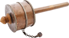 TIBETAN PRAYER WHEEL, 17TH-19TH CENTURY - Fagan Arms