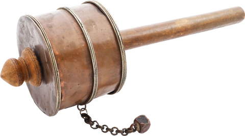 TIBETAN PRAYER WHEEL, 17TH-19TH CENTURY - Fagan Arms