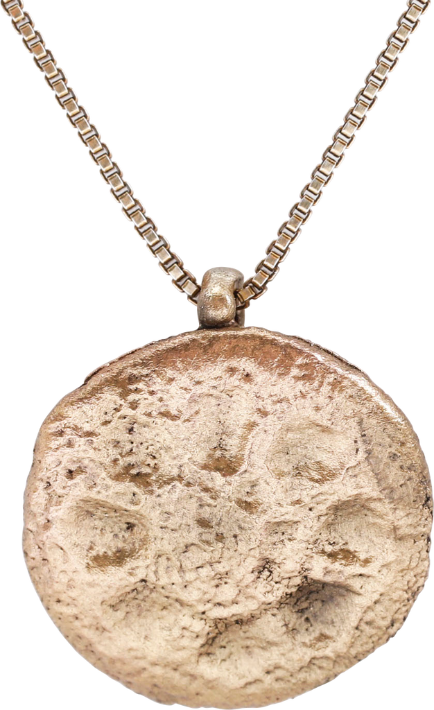 MEDIEVAL CHRISTIAN WHEEL OF FORTUNE AMULET NECKLACE, 6TH-10TH CENTURY AD - Fagan Arms