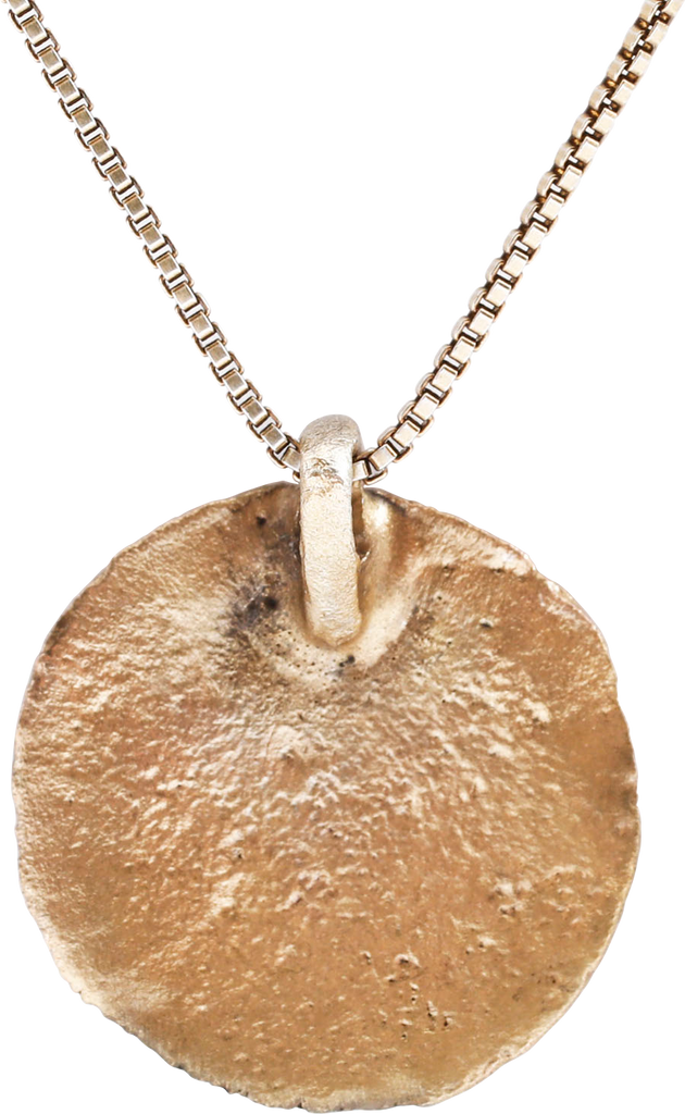 MEDIEVAL CHRISTIAN WHEEL OF FORTUNE AMULET NECKLACE, 6TH-10TH CENTURY AD - Fagan Arms