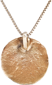 MEDIEVAL CHRISTIAN WHEEL OF FORTUNE AMULET NECKLACE, 6TH-10TH CENTURY AD - Fagan Arms