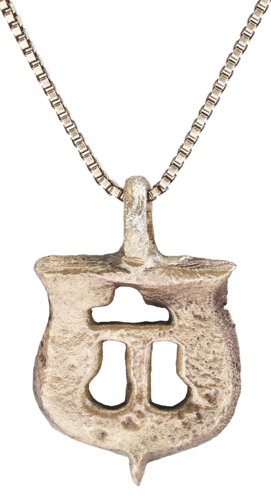 MEDIEVAL HERALDIC PENDANT NECKLACE C.1450-1600 - Fagan Arms
