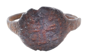 ROMAN CHRISTIAN RING C.300-600 AD, SIZE 8 ¼ - Fagan Arms
