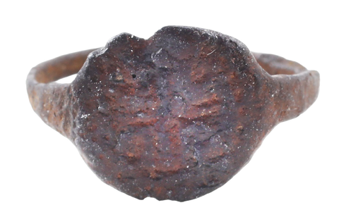 ROMAN CHRISTIAN RING C.300-600 AD, SIZE 8 ¼ - Fagan Arms