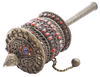SUPERB STONE ENCRUSTED TIBETAN PRAYER WHEEL - Fagan Arms