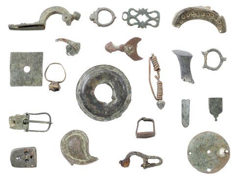 MIXED ANCIENT, MEDIEVAL AND LATER BRONZE ARTIFACTS - Fagan Arms