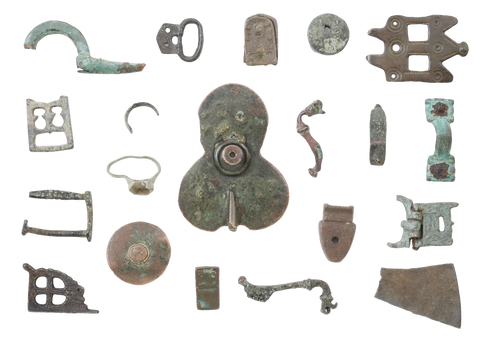 MIXED ANCIENT, MEDIEVAL AND LATER BRONZE ARTIFACTS - Fagan Arms
