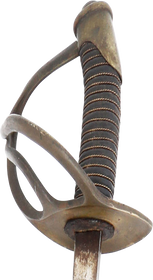 AMERICAN MILITIA CAVALRY OFFICERS SWORD, 1870’S-80’S - Fagan Arms