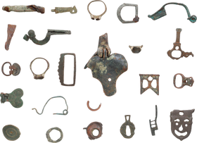 MIXED ANCIENT, MEDIEVAL AND LATER BRONZE ARTIFACTS - Fagan Arms