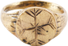 MEDIEVAL EUROPEAN CHRISTIAN RING C.600-900 AD, SIZE 10 ¼ - Fagan Arms