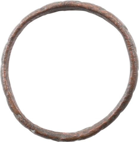 MEDIEVAL EUROPEAN WEDDING RING C.1200-1500 AD, SIZE 9 ¼ - Fagan Arms
