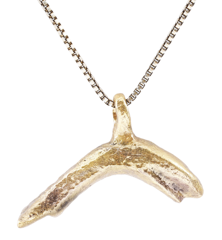 ROMAN GILT DOLPHIN PENDANT NECKLACE C.100-300 AD - Fagan Arms