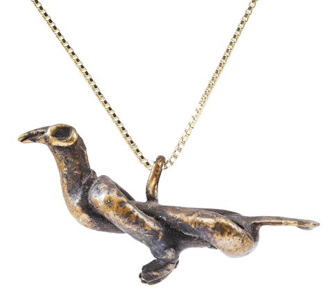 ASHANTI FIGURAL GOLD WEIGHT C.1900, ex: Sir Cecil Armitage Collection - Fagan Arms