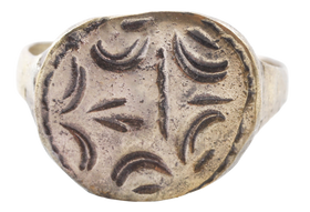 ROMAN RING 2ND-3RD CENTURY AD, ZOROASTER FIRE ALTAR, SIZE 11 ¼ - Fagan Arms